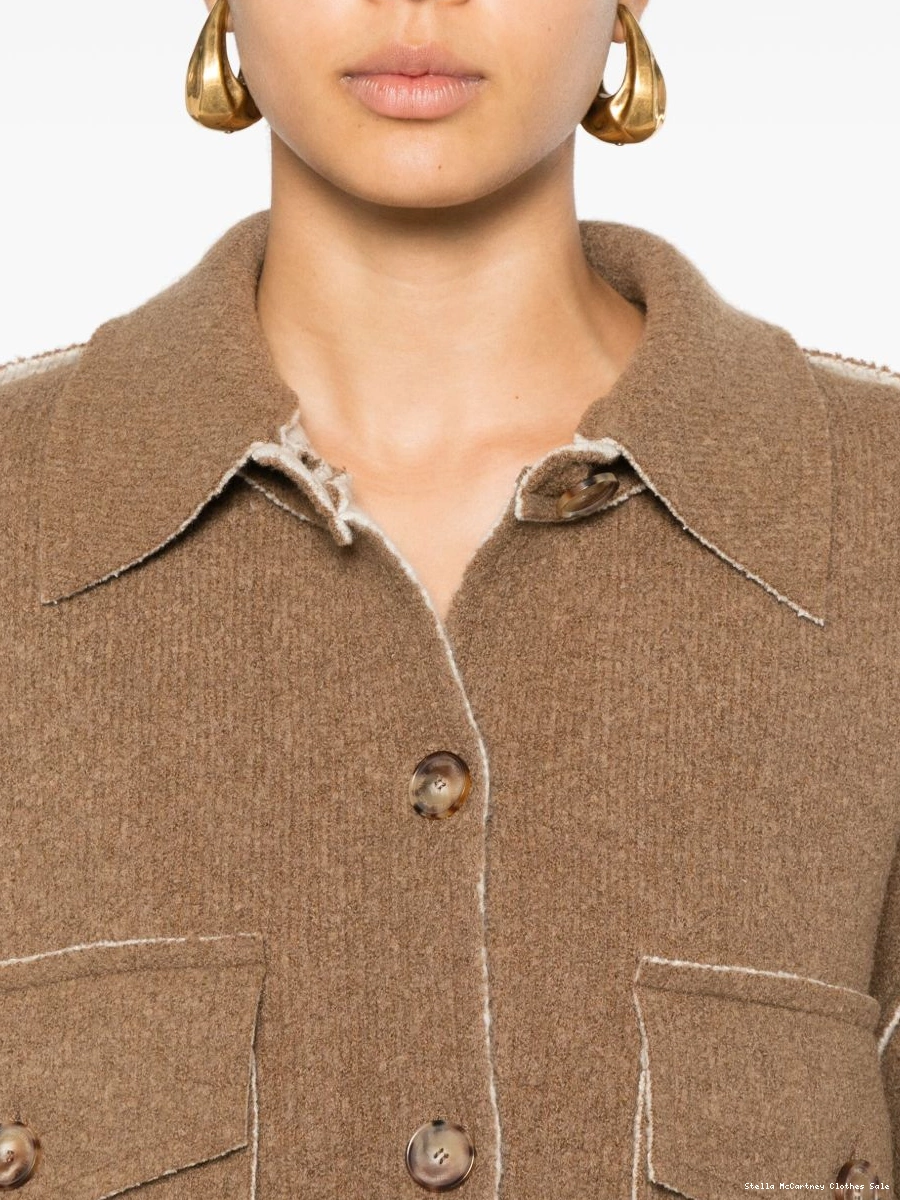 Affordable Women McCartney Stella exposed-seam cardi-coat 0726